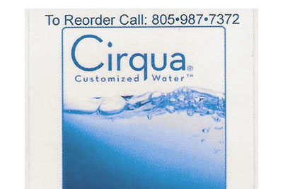 Cirqua Digitally Printed Paper Label