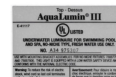 UL Listed Silver Mylar Label